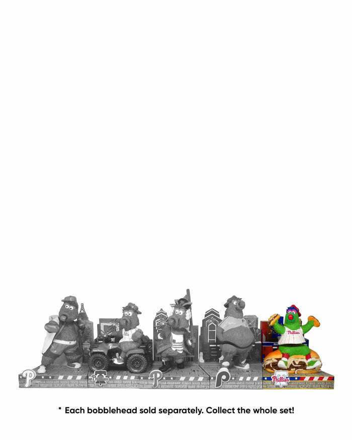 Phillie Phanatic Philadelphia Phillies 2026 MLB All Star Phanatic on Parade Cheesesteak Mascot Bobblehead FOCO - FOCO.com
