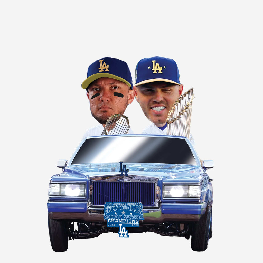 Miguel Rojas & Freddie Freeman Los Angeles Dodgers Back to Back World Series Champions Ride Bobblehead