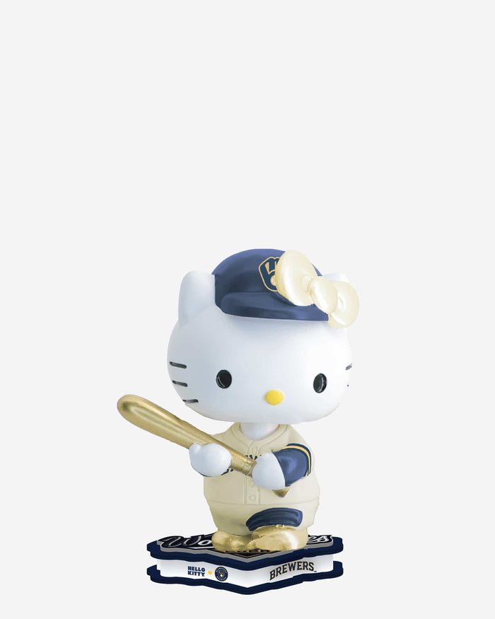 Milwaukee Brewers Hello Kitty® 2026 World Series Bound Mini Bighead Bobblehead FOCO - FOCO.com
