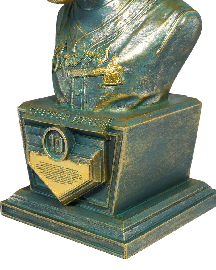 Chipper Jones Atlanta Braves Bronze Patina Bust Bobblehead
