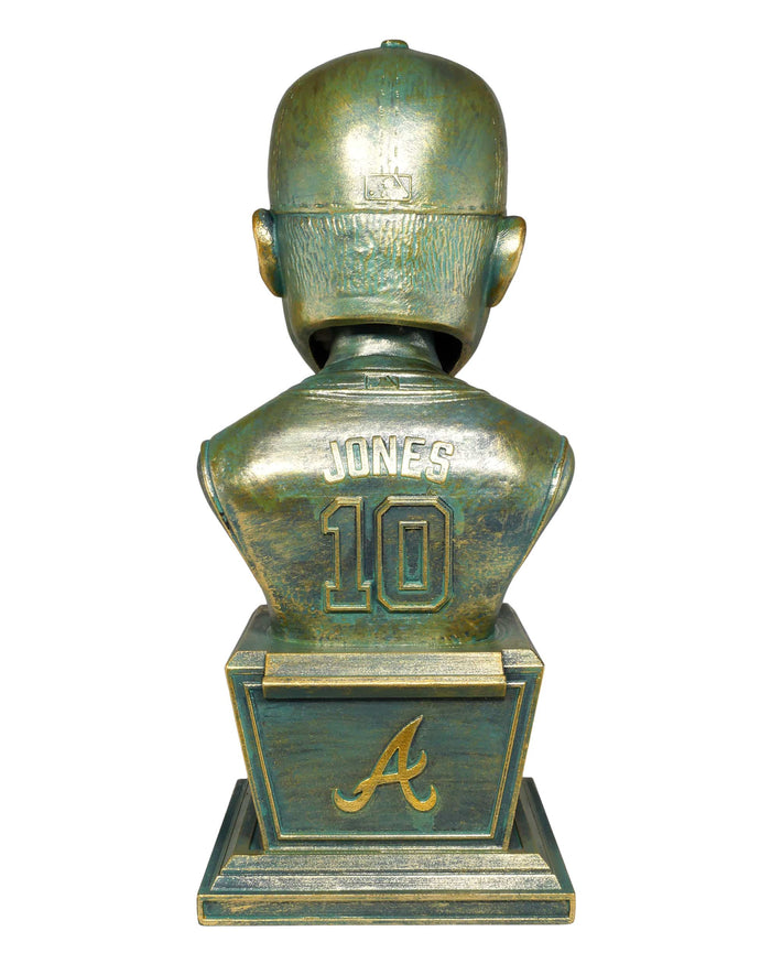 Chipper Jones Atlanta Braves Bronze Patina Bust Bobblehead