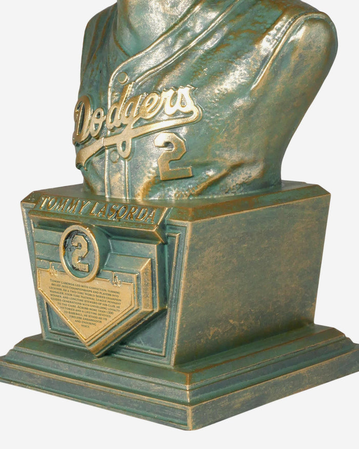 Tommy Lasorda Los Angeles Dodgers Bronze Patina Bust Bobblehead FOCO - FOCO.com