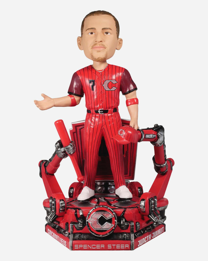 Spencer Steer Cincinnati Reds 2026 City Connect Jersey Bobblehead FOCO - FOCO.com