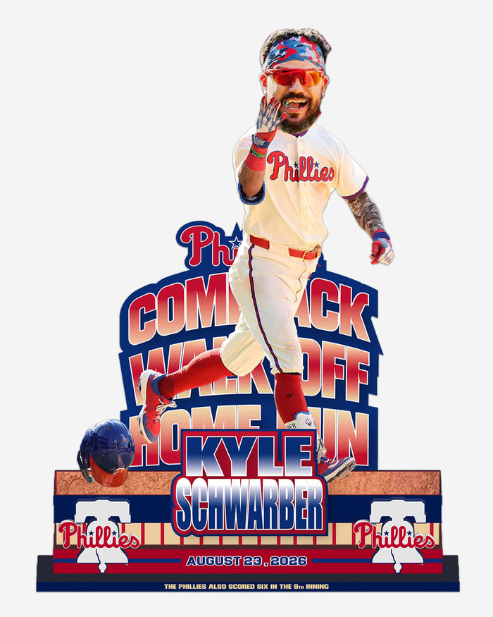 Kyle Schwarber Philadelphia Phillies Comeback Walk Off Home Run Bobblehead