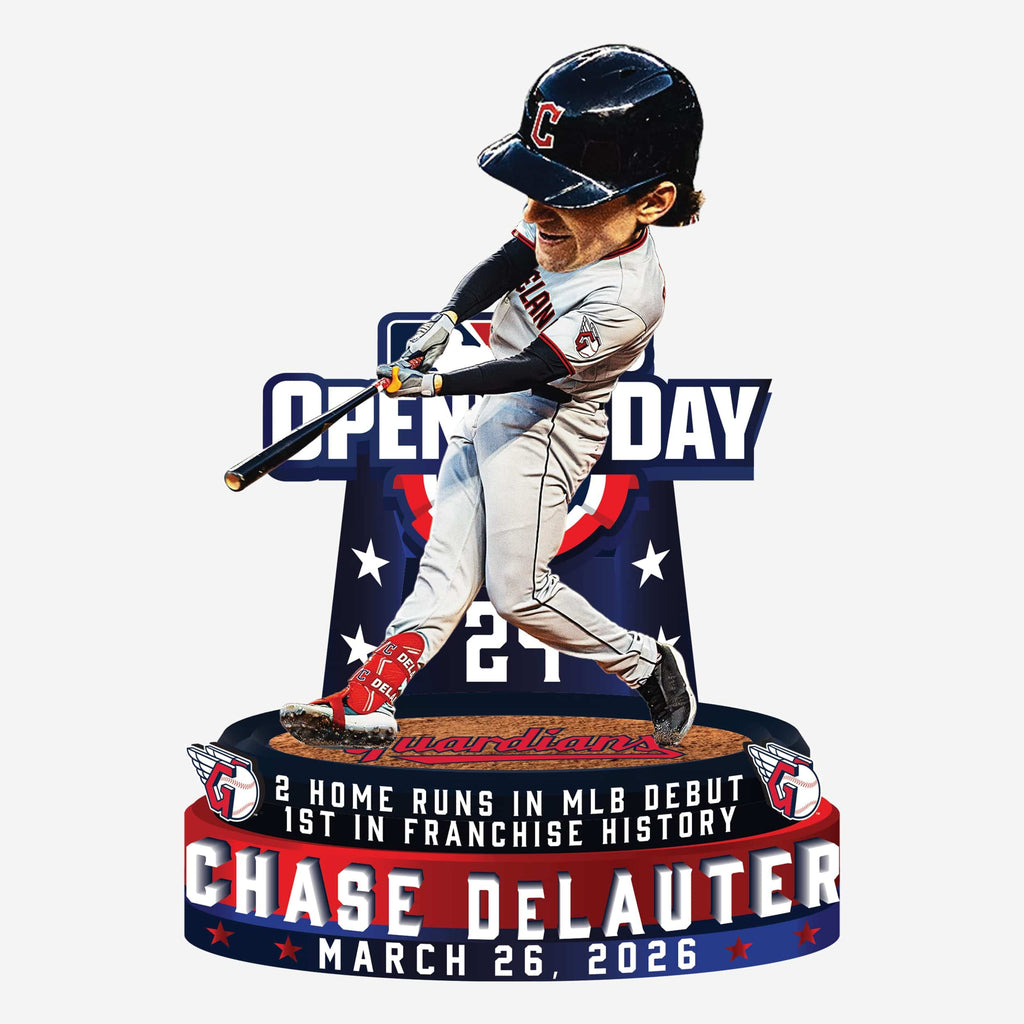 Chase DeLauter Cleveland Guardians MLB Debut 2 Home Run Game Bobblehead