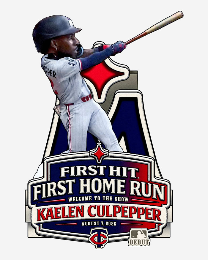 Kaelen Culpepper Minnesota Twins MLB Debut First Home Run Bobblehead FOCO - FOCO.com