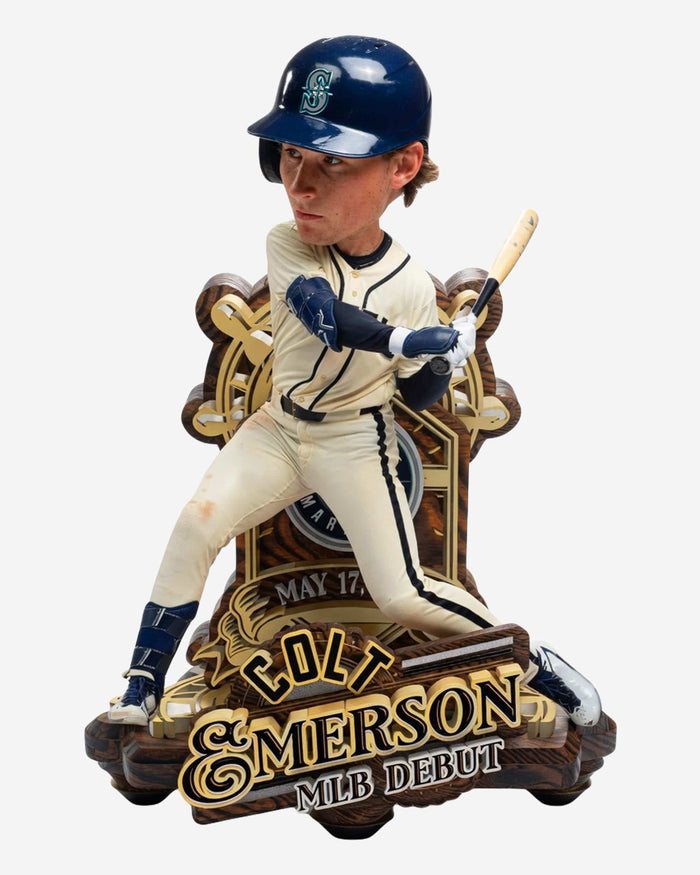 Colt Emerson Seattle Mariners MLB Debut Bobblehead FOCO - FOCO.com
