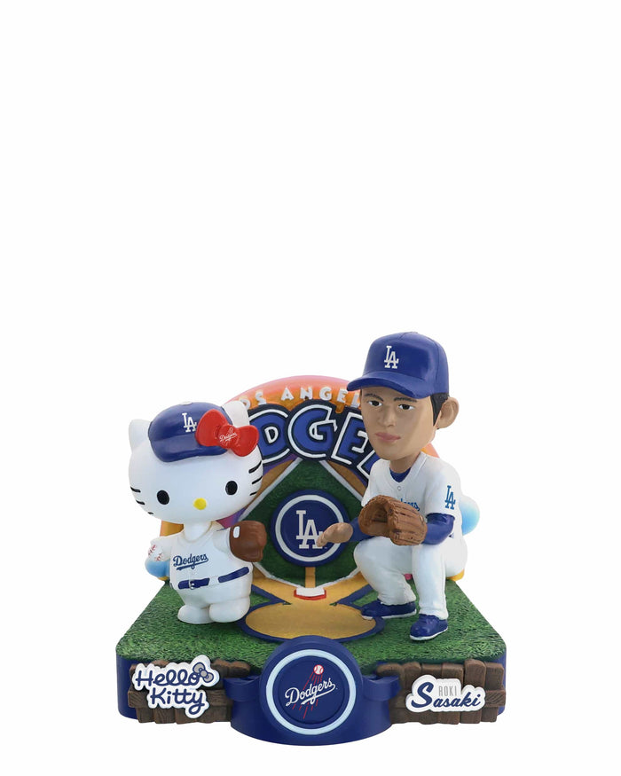 Roki Sasaki & Hello Kitty® Los Angeles Dodgers Dual Mini Bobblehead Scene