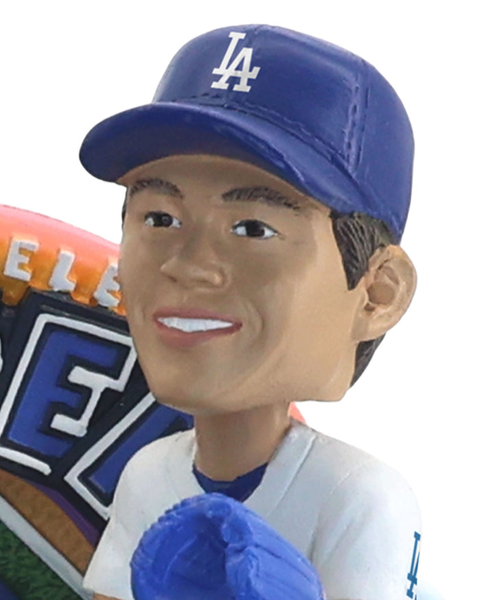 Yoshinobu Yamamoto & Hello Kitty® Los Angeles Dodgers Dual Mini Bobblehead Scene