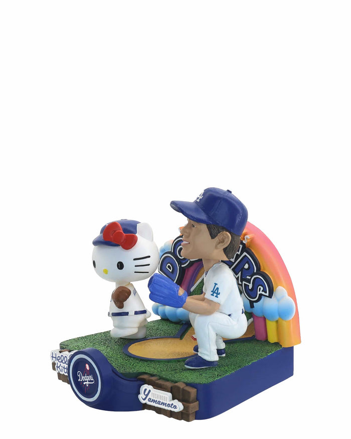 Yoshinobu Yamamoto & Hello Kitty® Los Angeles Dodgers Dual Mini Bobblehead Scene
