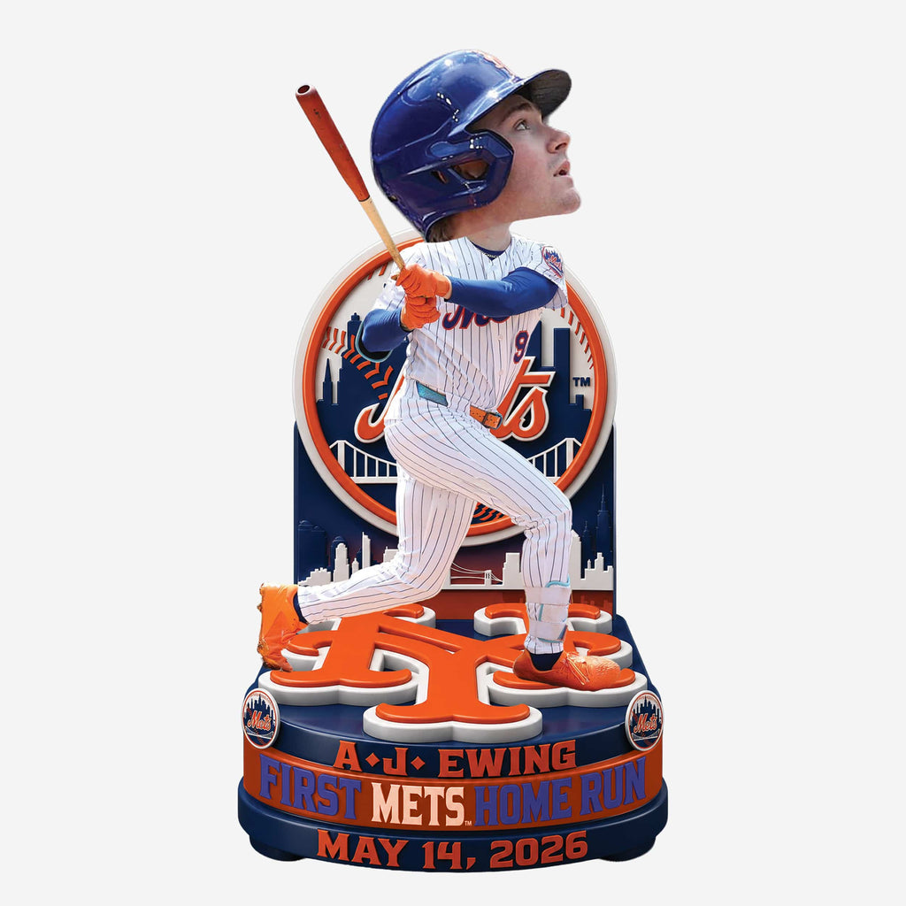 AJ Ewing New York Mets First Home Run Bobblehead FOCO - FOCO.com
