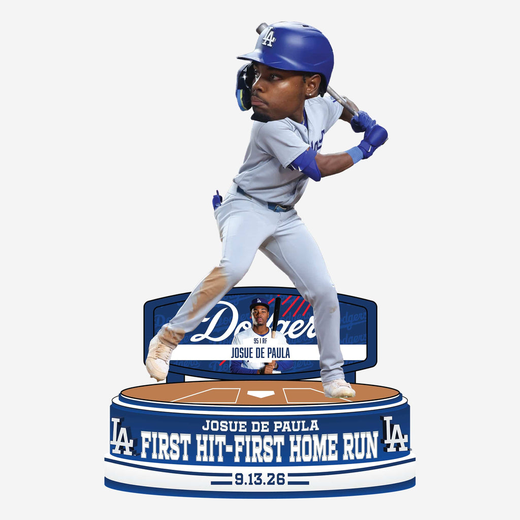 Josue De Paula Los Angeles Dodgers First Hit Home Run Bobblehead FOCO - FOCO.com