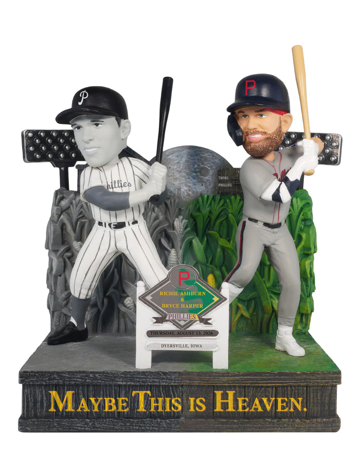 Richie Ashburn & Bryce Harper Philadelphia Phillies 2026 Dyersville Then and Now Bobblehead FOCO - FOCO.com