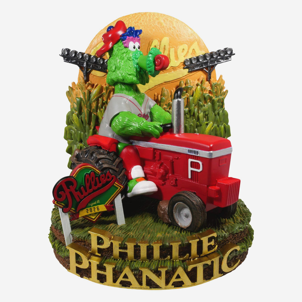 Phillie Phanatic Philadelphia Phillies 2026 Dyersville Tractor Mascot Bobblehead FOCO - FOCO.com