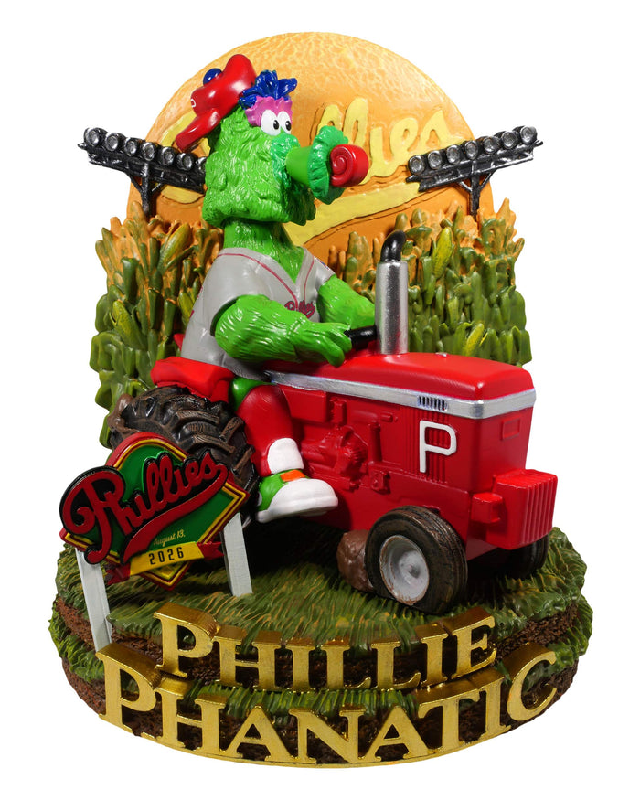 Phillie Phanatic Philadelphia Phillies 2026 Dyersville Tractor Mascot Bobblehead