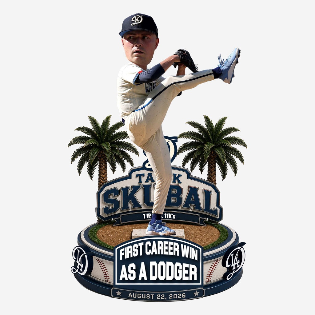 Tarik Skubal Los Angeles Dodgers First Win Bobblehead FOCO - FOCO.com