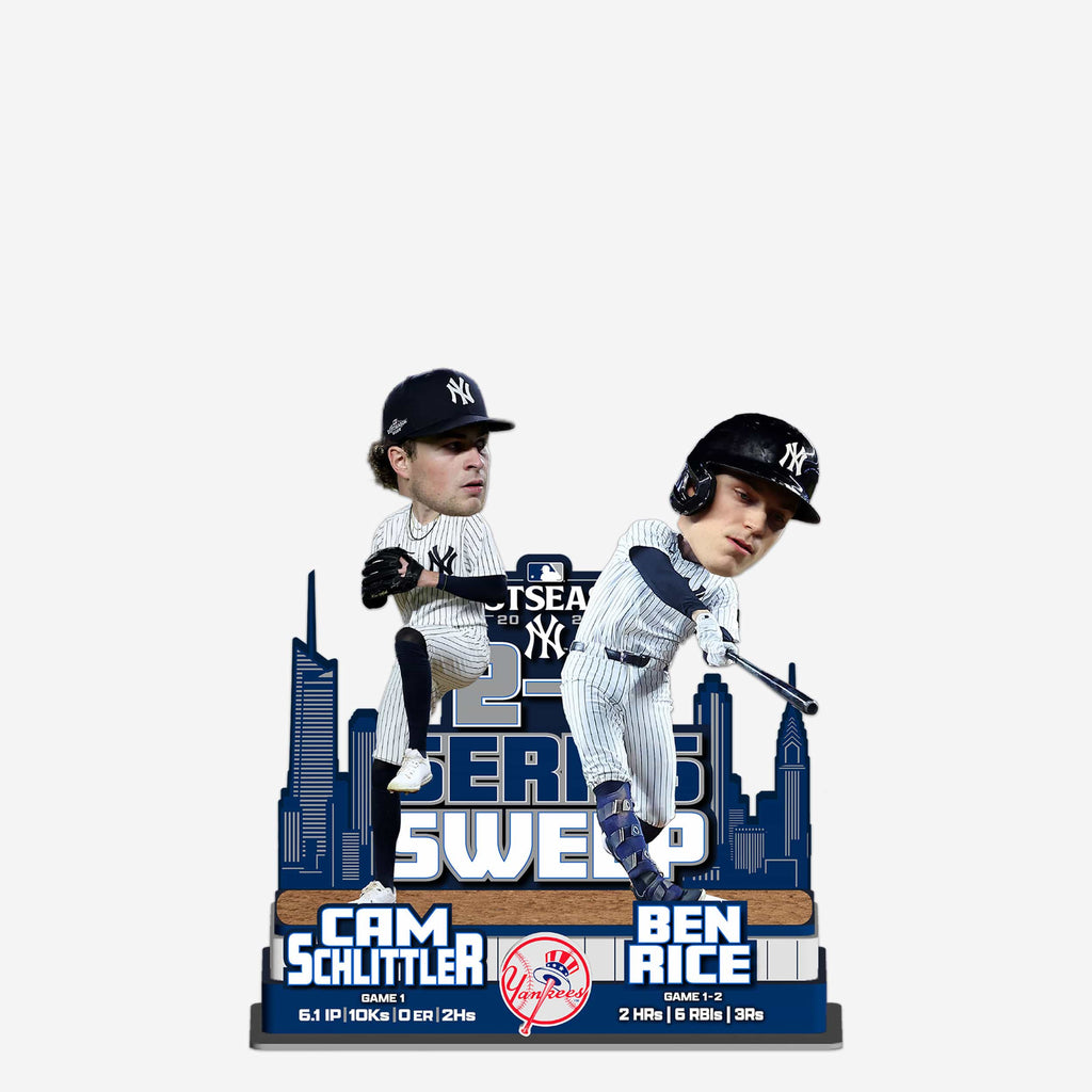 Cam Schlittler & Ben Rice New York Yankees 2026 Wild Card Gamebreaker Dual Mini Bobblehead FOCO - FOCO.com