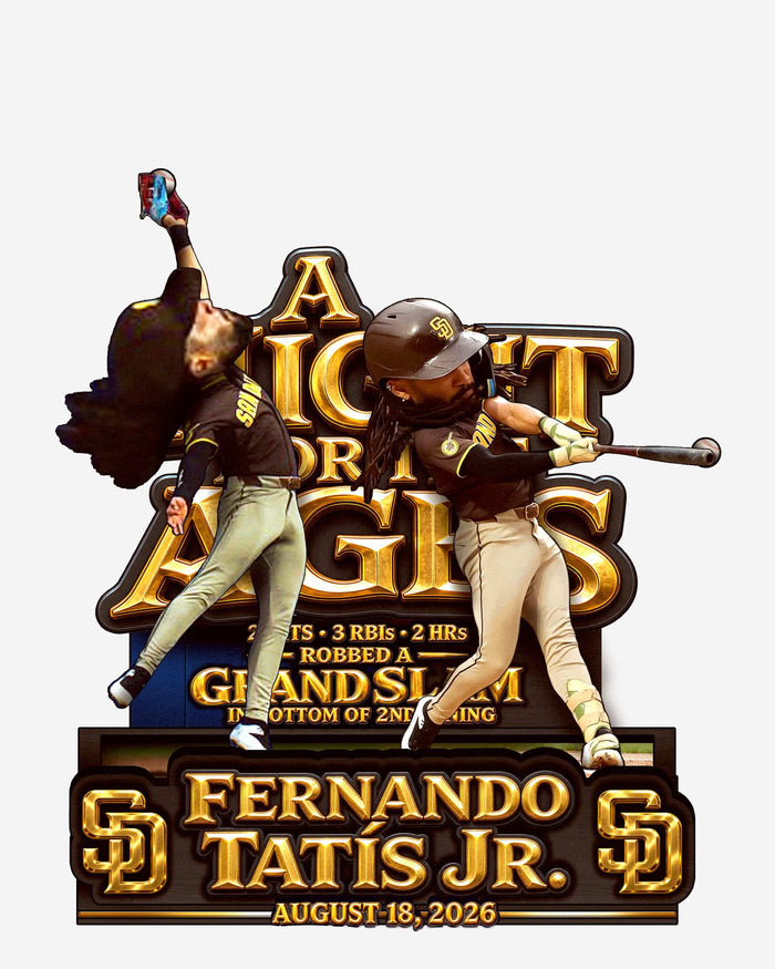 Fernando Tatis Jr San Diego Padres Gamebreaker Dual Mini Bobblehead Scene FOCO - FOCO.com