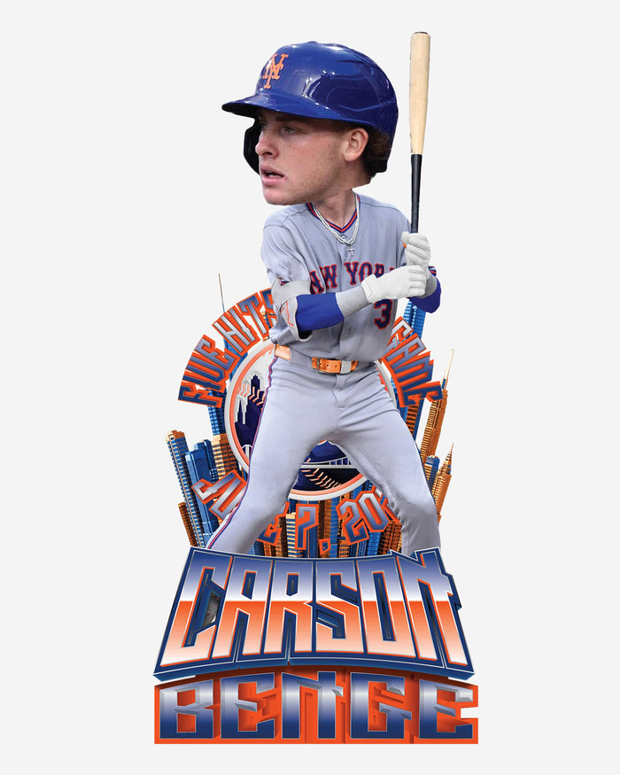 Carson Benge New York Mets Historic 5 Hit Game Bobblehead