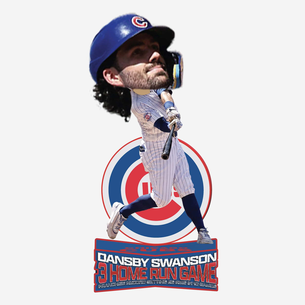 Dansby Swanson Chicago Cubs 3 Home Run Game Bobblehead FOCO - FOCO.com