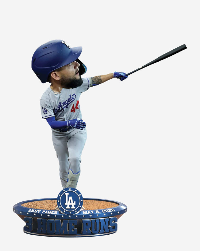Andy Pages Los Angeles Dodgers 3 Home Run Game Bobblehead FOCO - FOCO.com