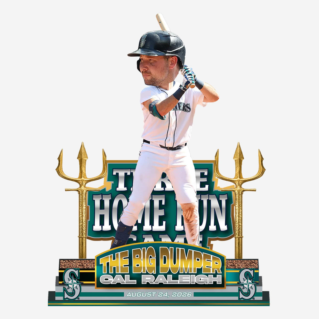 Cal Raleigh Seattle Mariners 3 Home Run Game Bobblehead FOCO - FOCO.com
