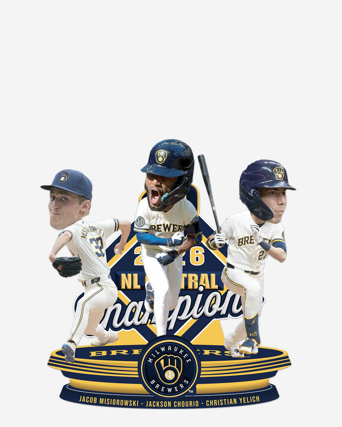 Milwaukee Brewers NL Central Division Winner Mini Bobblehead Scene