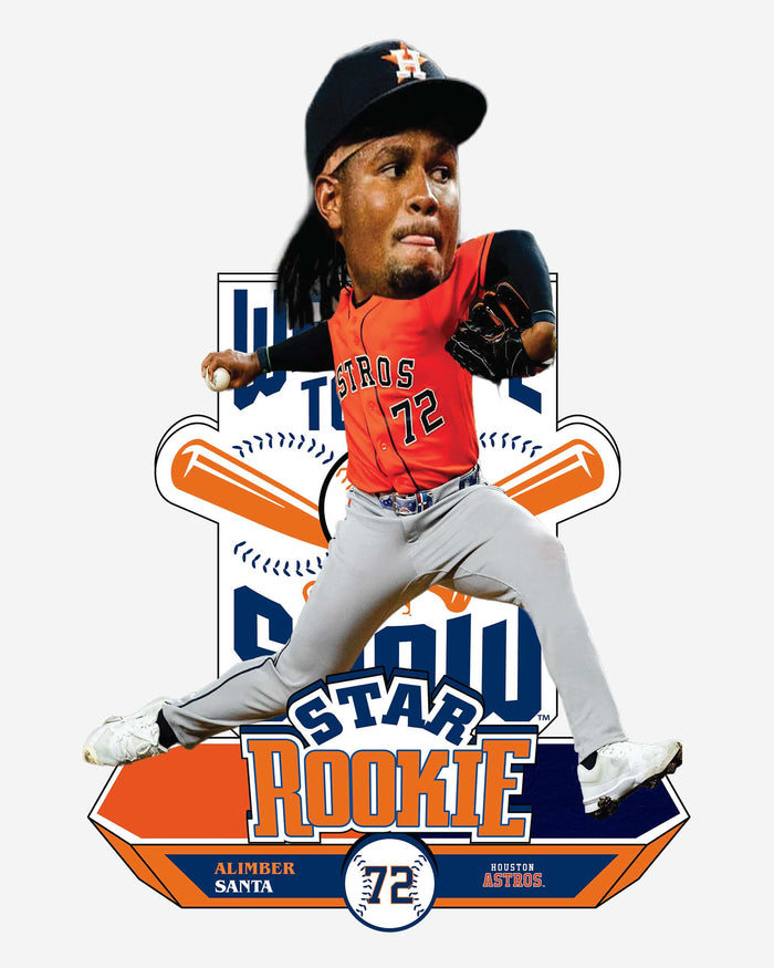 Alimber Santa Houston Astros Star Rookie Bobblehead FOCO - FOCO.com