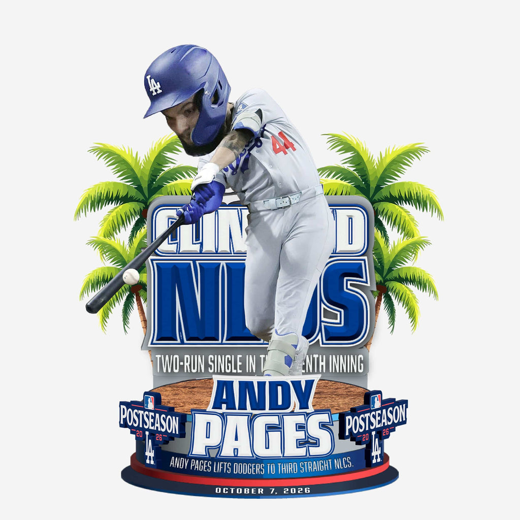 Andy Pages Los Angeles Dodgers 2026 NLDS Series Clinching Hit Bobblehead FOCO - FOCO.com