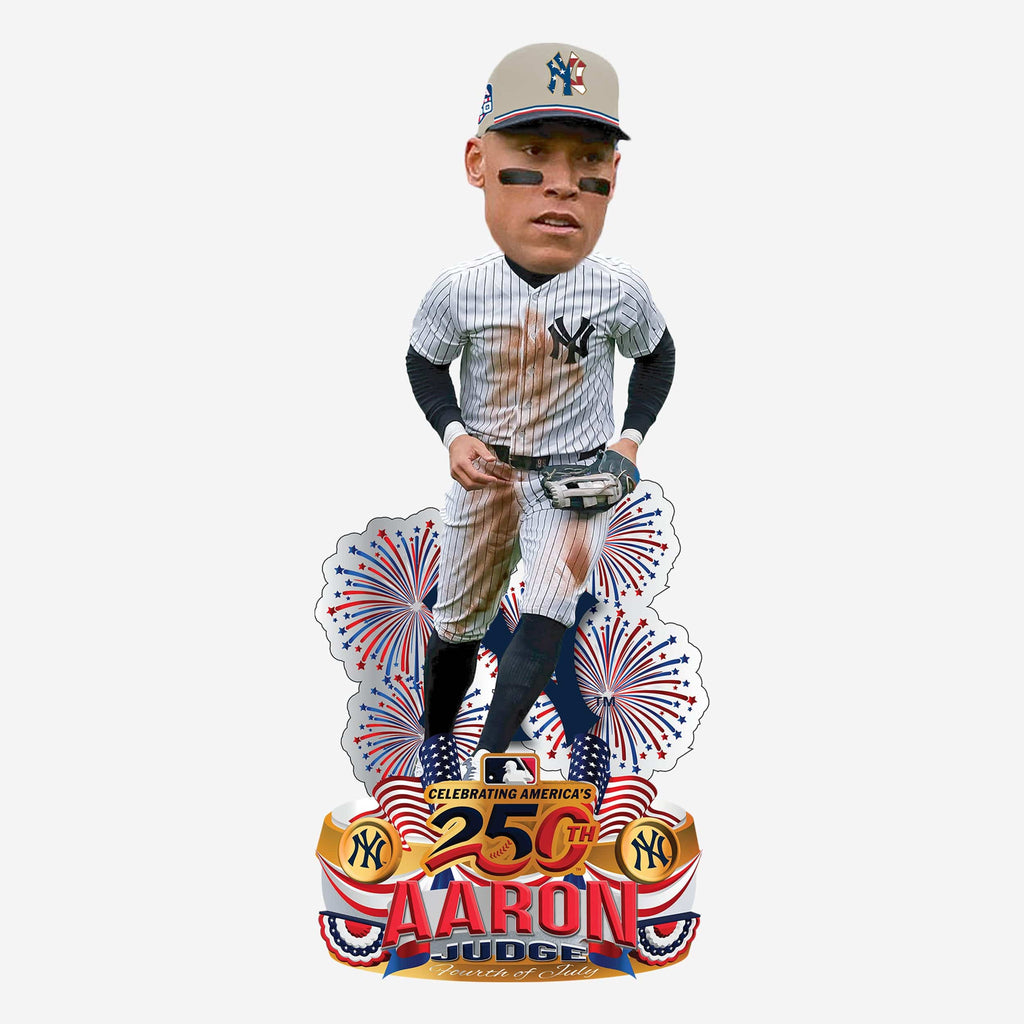 Aaron Judge New York Yankees USA 250 Fourth of July Jersey Bobblehead FOCO - FOCO.com