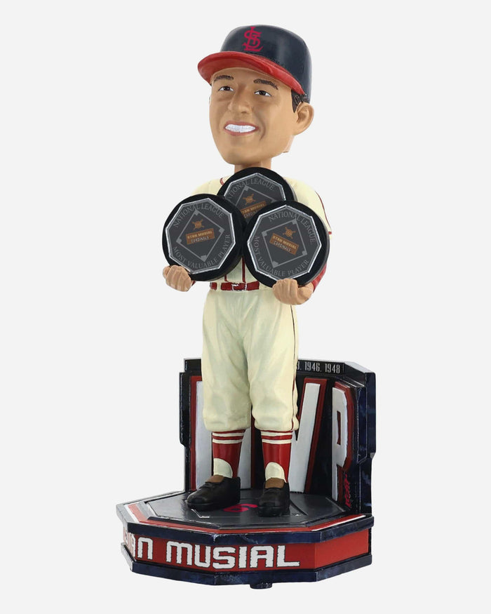 Stan Musial St Louis Cardinals 3X NL MVP Bobblehead FOCO - FOCO.com