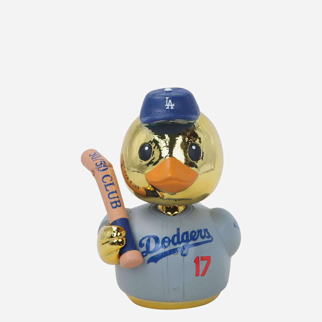 Shohei Ohtani Los Angeles Dodgers 50 Home Runs & 50 Stolen Bases Gold Player Bobble Duck Mini Bobblehead FOCO - FOCO.com