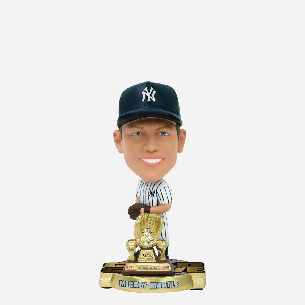 Mickey Mantle New York Yankees 1962 Gold Glove Mini Bighead Bobblehead FOCO - FOCO.com