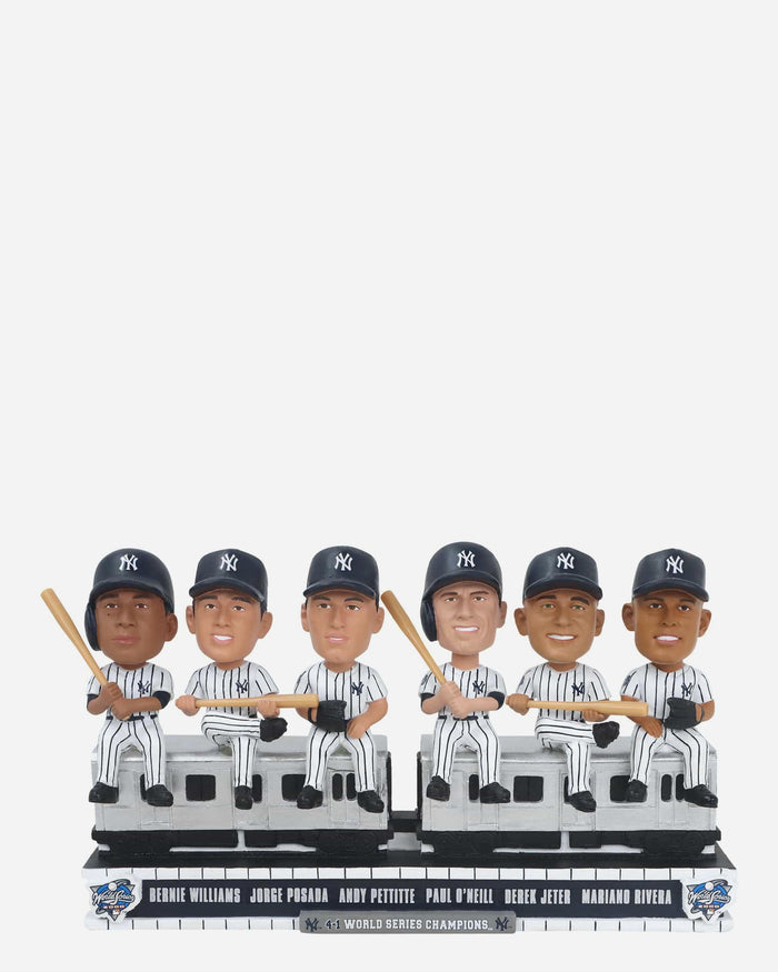 New York Yankees 2000 World Series Champions Subway Car Mini Bobblehead Scene FOCO - FOCO.com
