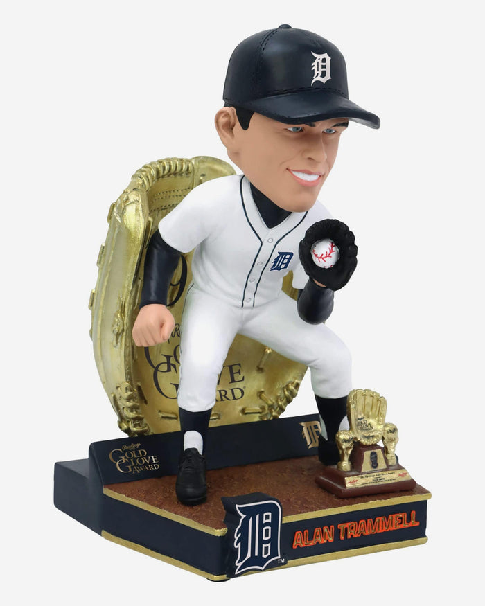Alan Trammell Detroit Tigers 1980 Gold Glove Bobblehead FOCO - FOCO.com