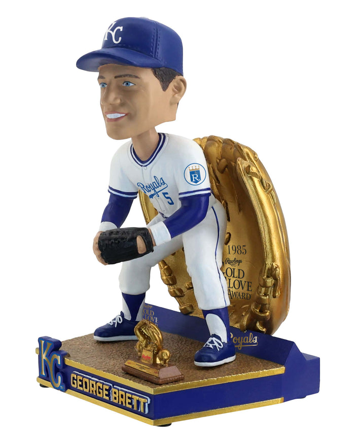 George Brett Kansas City Royals 1985 Gold Glove Bobblehead FOCO - FOCO.com