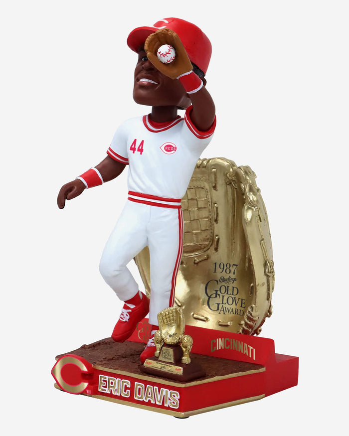 Eric Davis Cincinnati Reds 1987 Gold Glove Bobblehead FOCO - FOCO.com