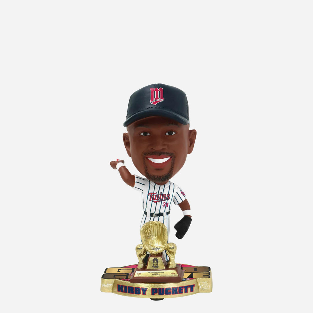 Kirby Puckett Minnesota Twins 1987 Gold Glove Mini Bighead Bobblehead FOCO - FOCO.com