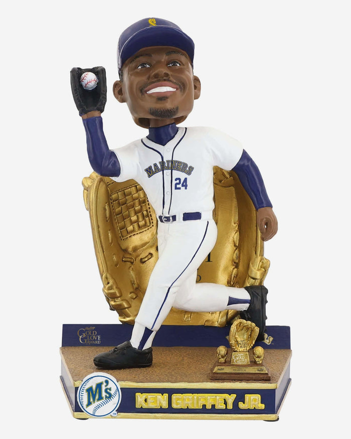 Ken Griffey Jr Seattle Mariners 1991 Gold Glove Bobblehead FOCO - FOCO.com