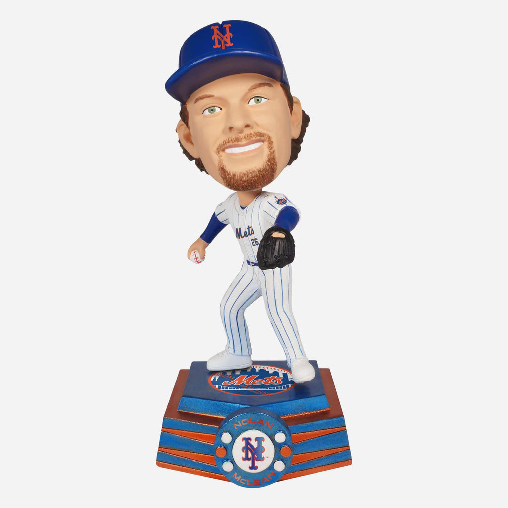 Nolan McLean New York Mets Medium Bighead Bobblehead FOCO - FOCO.com