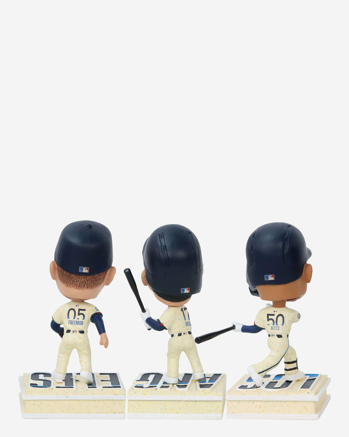 Los Angeles Dodgers 2024 City Connect Connecting Base 3 Pack Mini Bighead Bobblehead Set FOCO - FOCO.com