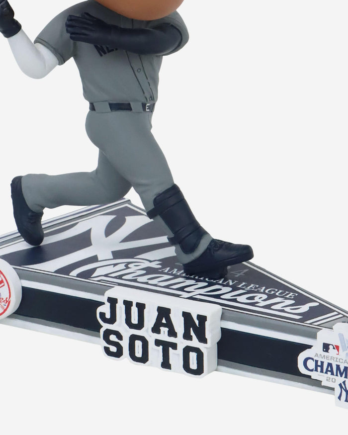 Juan Soto New York Yankees 2024 American League Champions Pennant Base Bighead Bobblehead FOCO - FOCO.com