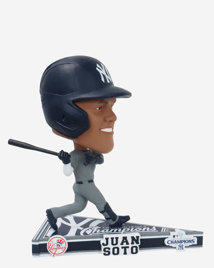 Juan Soto New York Yankees 2024 American League Champions Pennant Base Bighead Bobblehead FOCO - FOCO.com