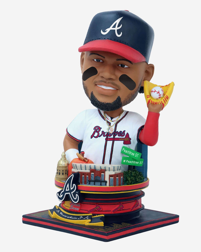 Ronald Acuna Jr Atlanta Braves Bust Bighead Bobblehead FOCO - FOCO.com