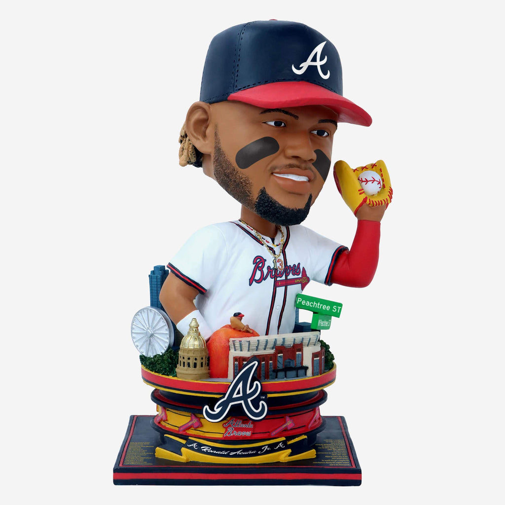 Ronald Acuna Jr Atlanta Braves Bust Bighead Bobblehead FOCO - FOCO.com