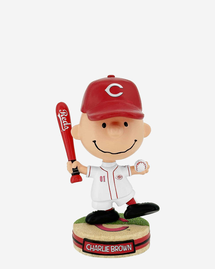 Cincinnati Reds Charlie Brown Peanuts Mini Bighead Bobblehead FOCO - FOCO.com