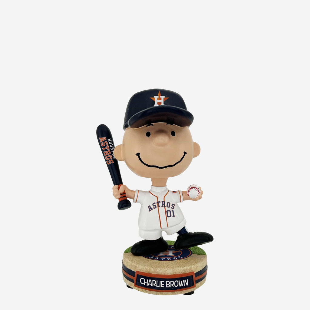 Houston Astros Charlie Brown Peanuts Mini Bighead Bobblehead FOCO - FOCO.com
