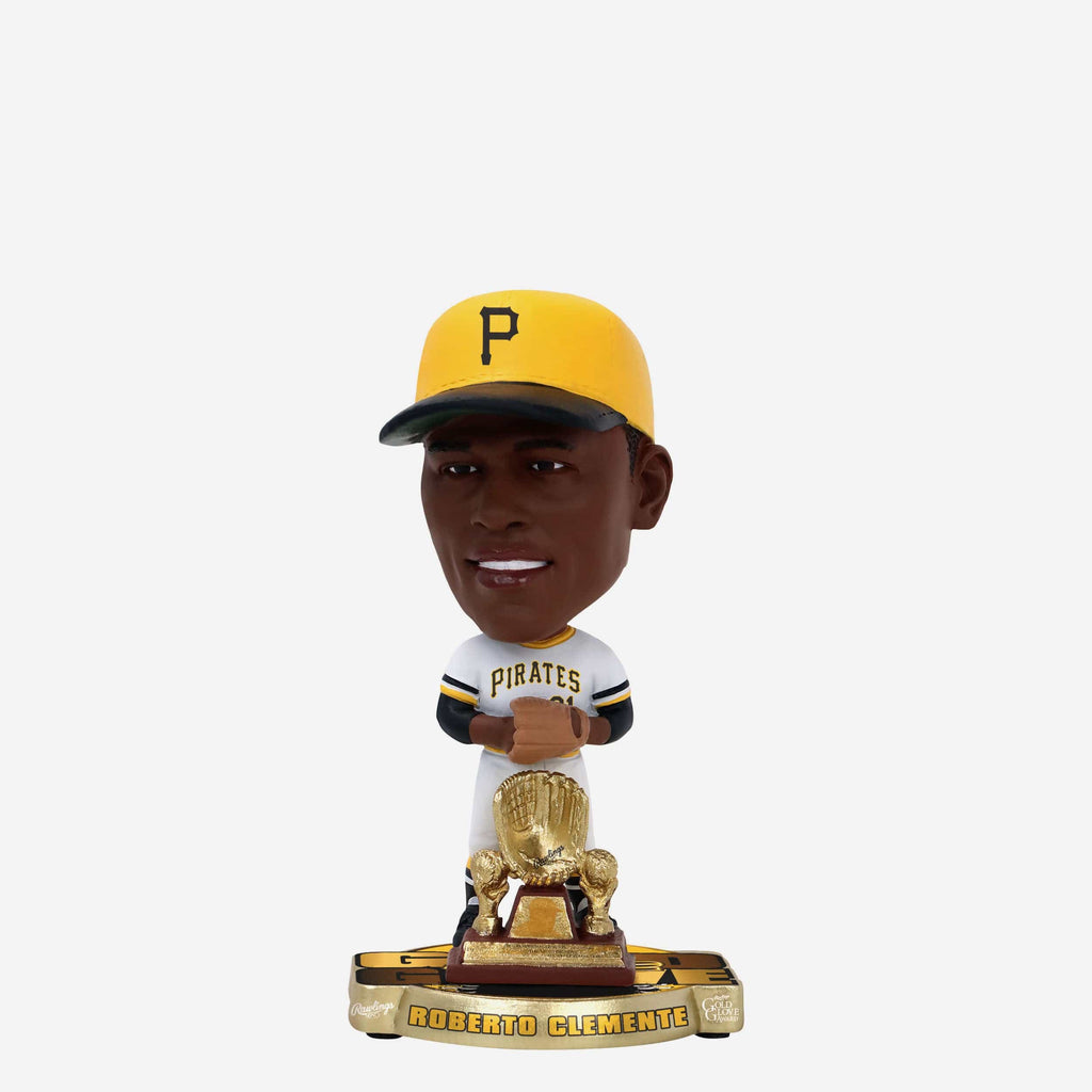 Roberto Clemente Pittsburgh Pirates 1972 Gold Glove Mini Bighead Bobblehead FOCO - FOCO.com