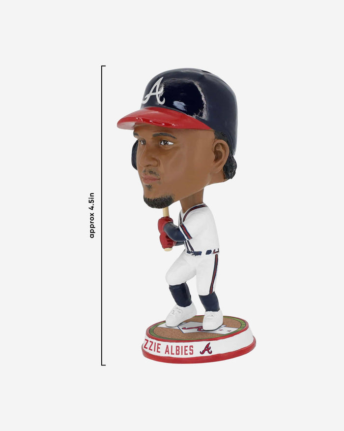 Ozzie Albies Atlanta Braves Field Stripe Mini Bighead Bobblehead FOCO - FOCO.com