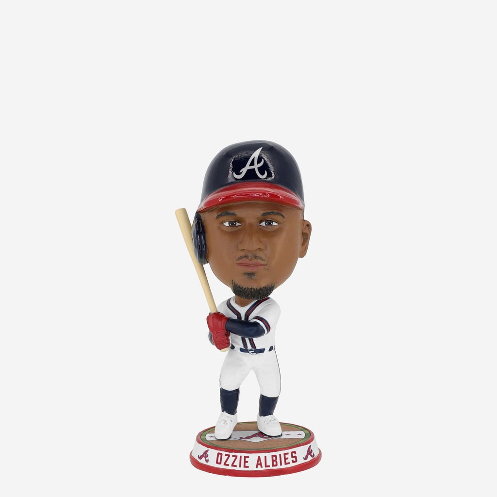 Ozzie Albies Atlanta Braves Field Stripe Mini Bighead Bobblehead FOCO - FOCO.com